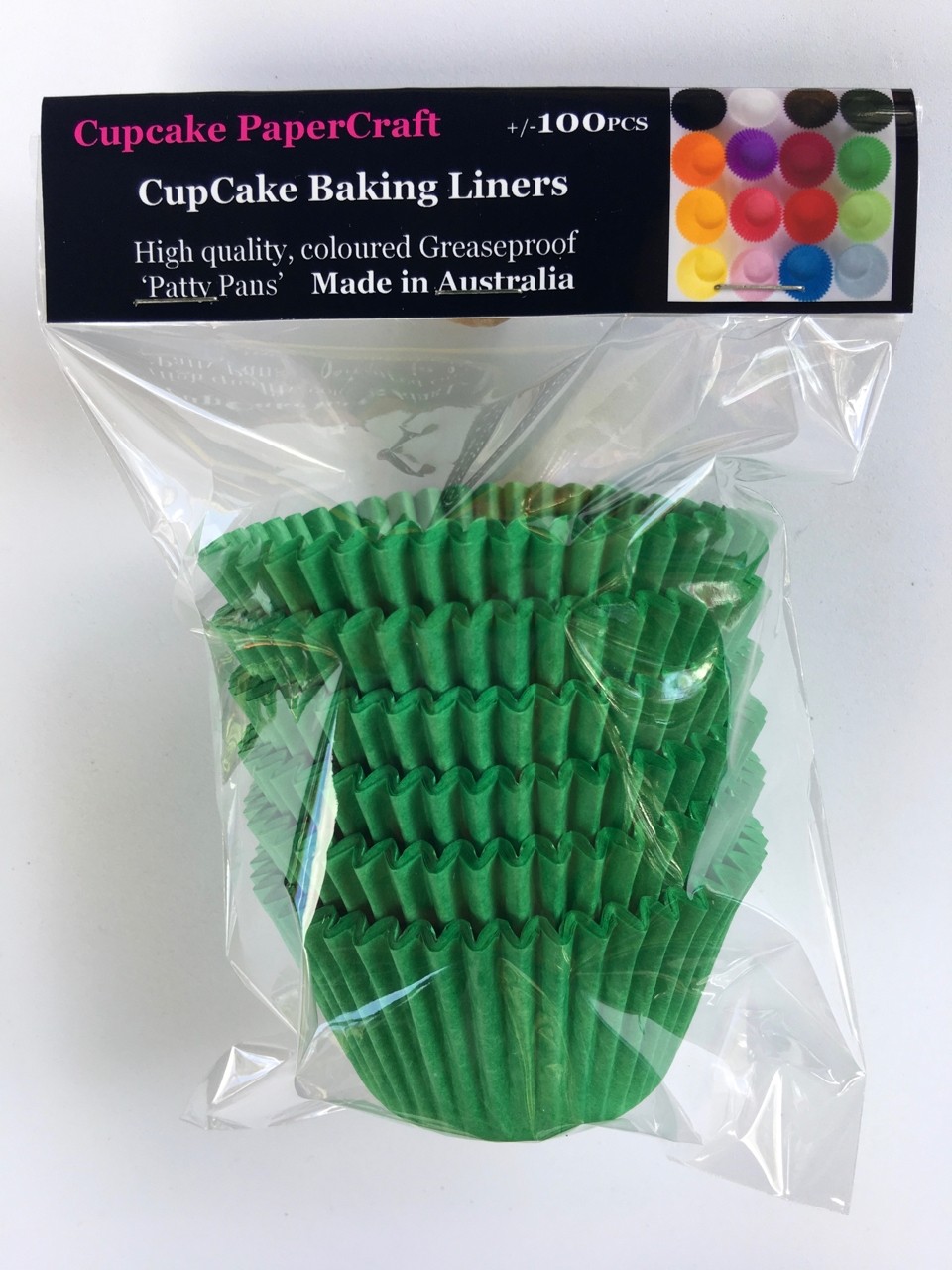 Baking Liners Green Pk100 from Hobbyrama