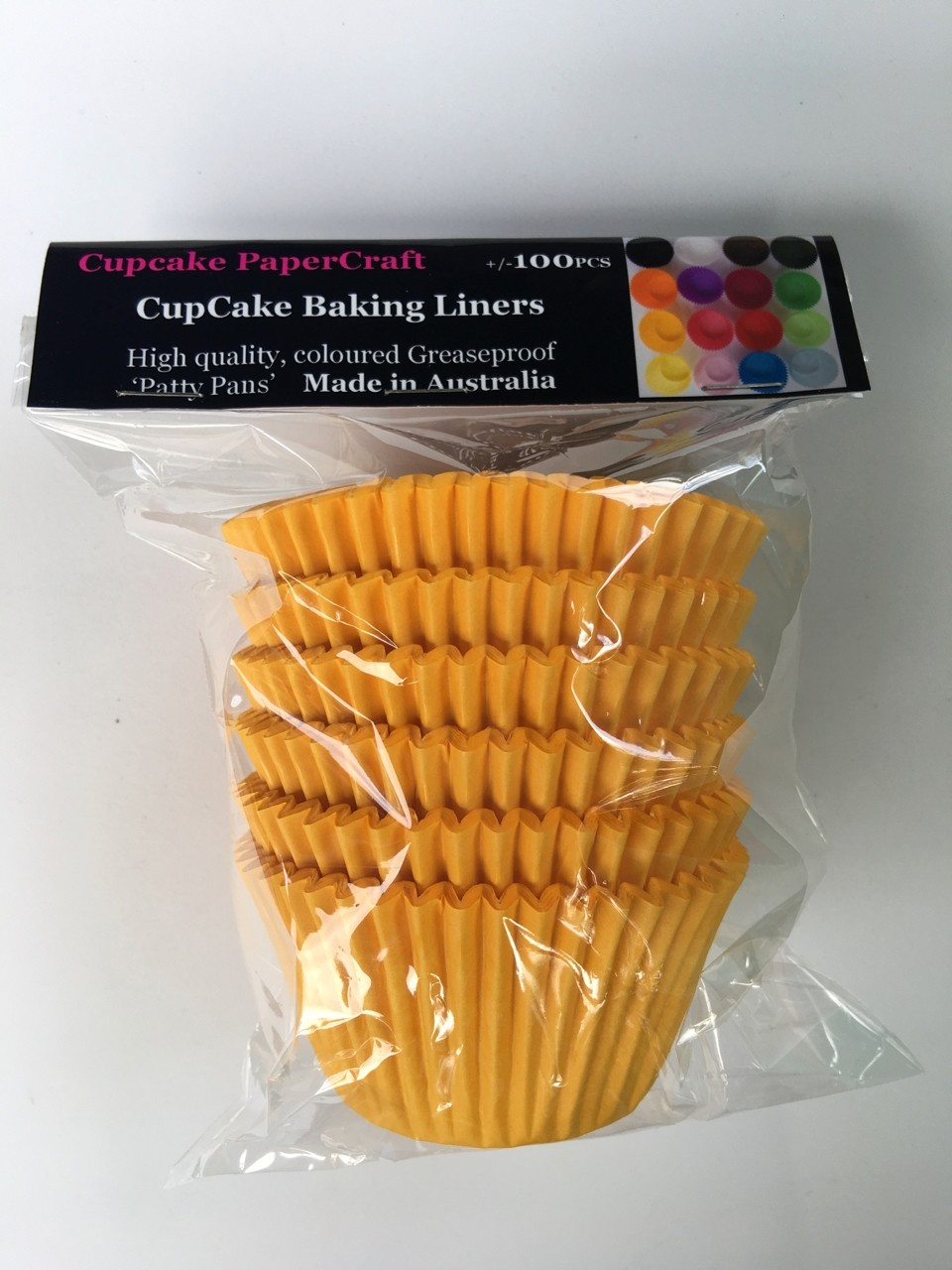 Baking Liners Sun Gold Pk100 from Hobbyrama